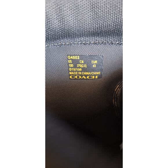 Coach men's utility boots- style #G4502- leather and cordura fabric- NIB - Picture 9 of 10